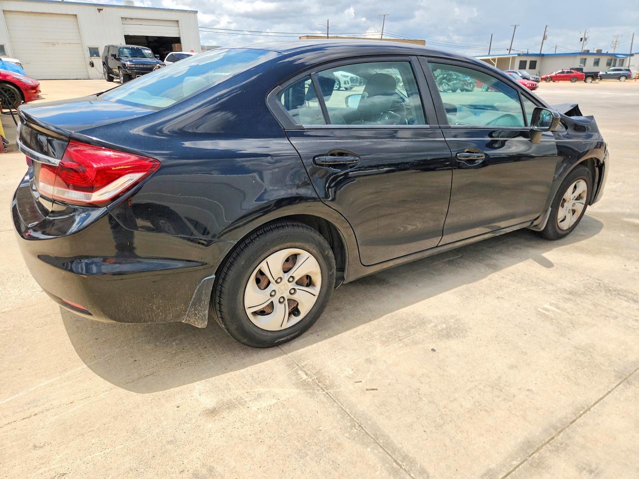 2014 Honda Civic Lx Black vin: 19XFB2F55EE012002