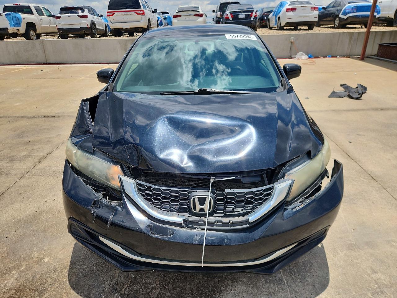 2014 Honda Civic Lx Black vin: 19XFB2F55EE012002