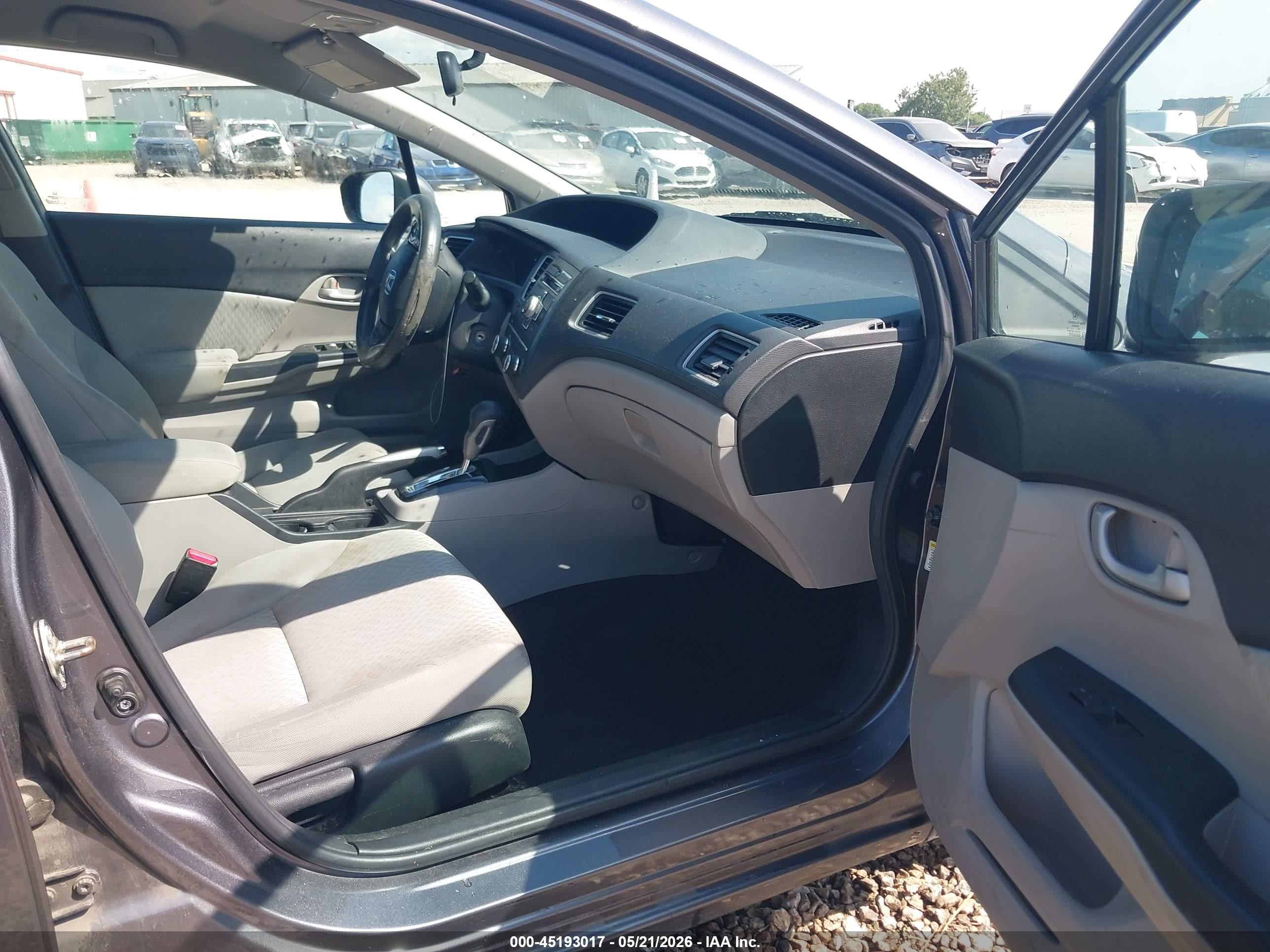 2014 Honda Civic Lx Gray vin: 19XFB2F55EE012274