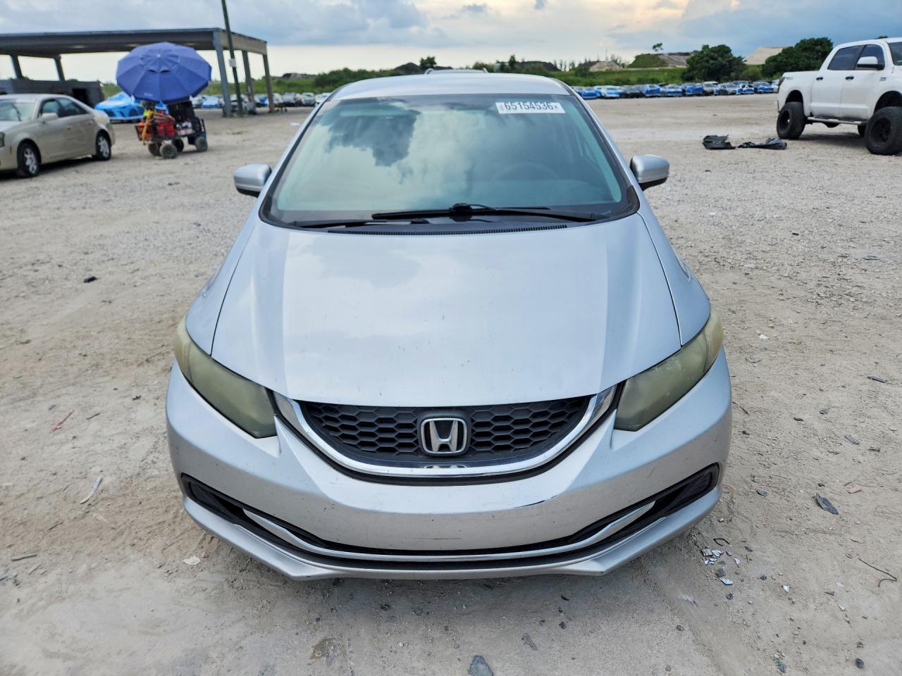 2014 Honda Civic Lx Silver vin: 19XFB2F55EE017183