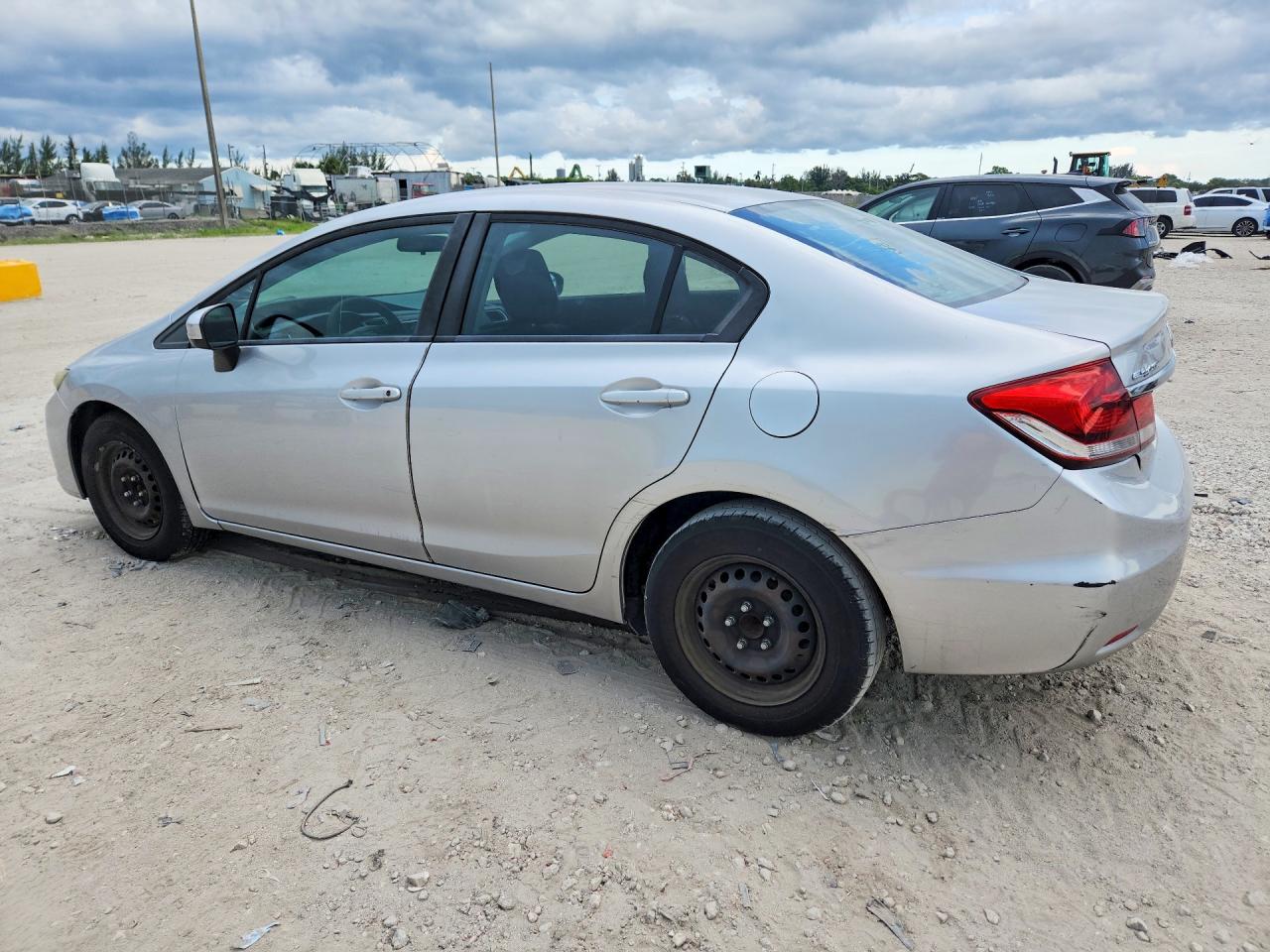 2014 Honda Civic Lx Silver vin: 19XFB2F55EE017183