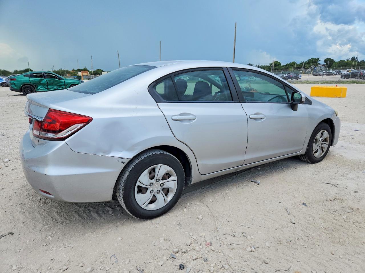 2014 Honda Civic Lx Silver vin: 19XFB2F55EE017183