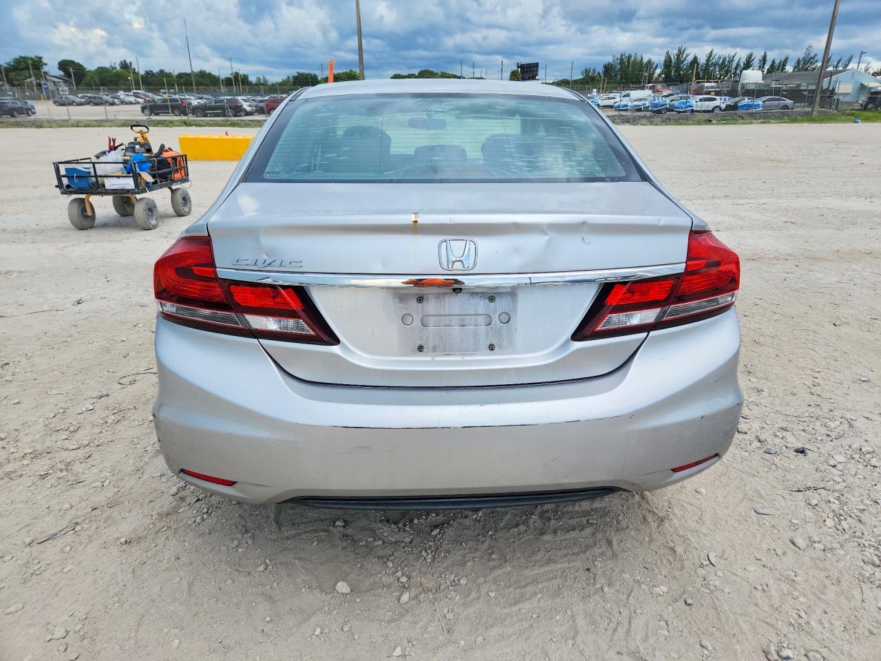 2014 Honda Civic Lx Silver vin: 19XFB2F55EE017183