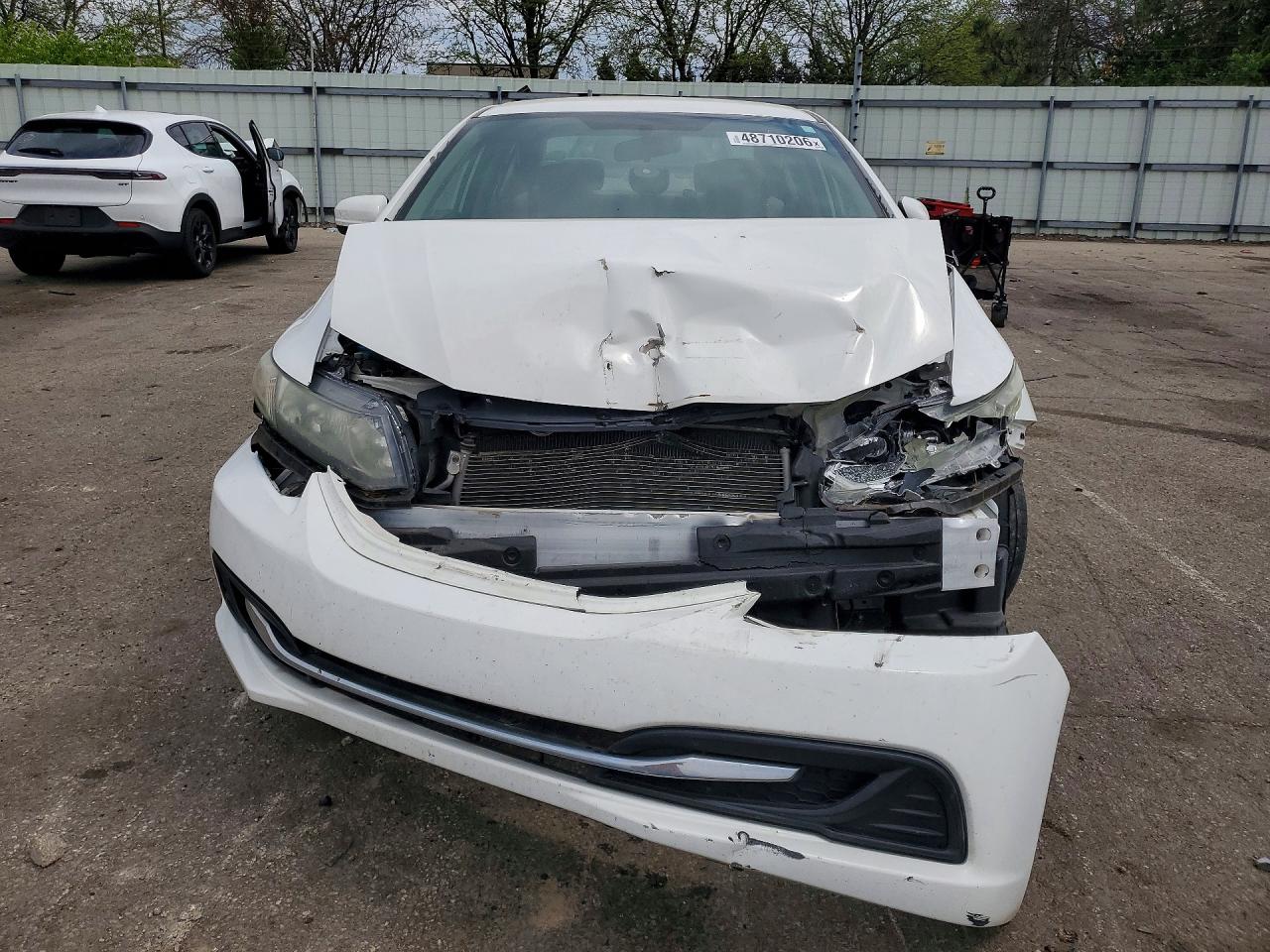 2014 Honda Civic Lx Белый vin: 19XFB2F55EE022870