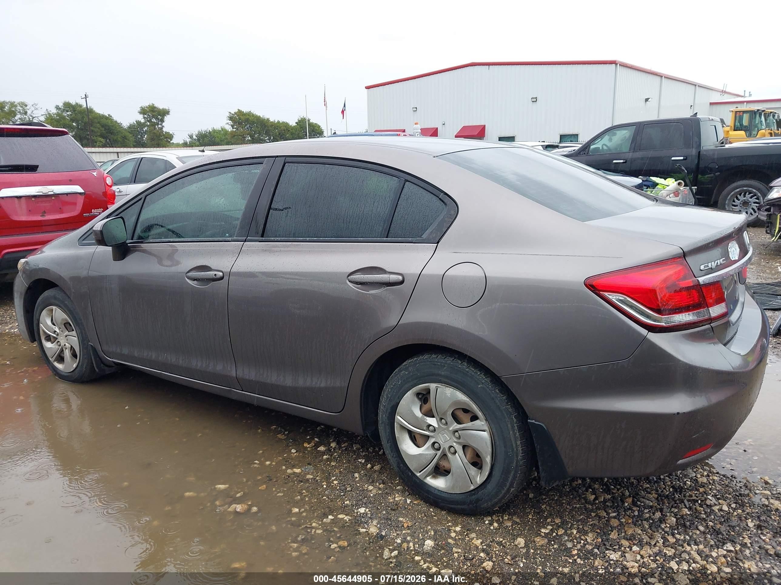 2014 Honda Civic Lx Brown vin: 19XFB2F55EE030547