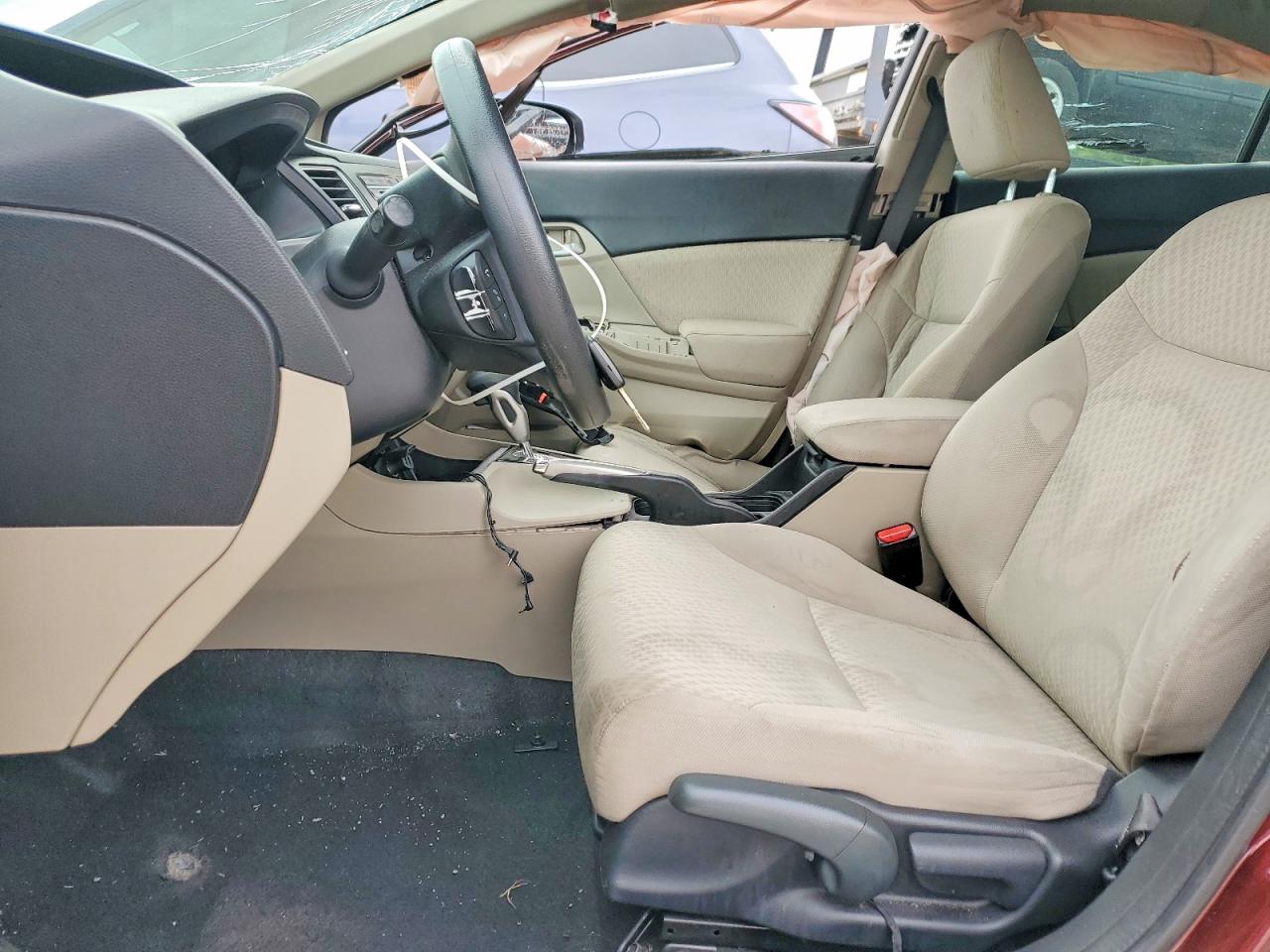 2014 Honda Civic Lx Burgundy vin: 19XFB2F55EE031262