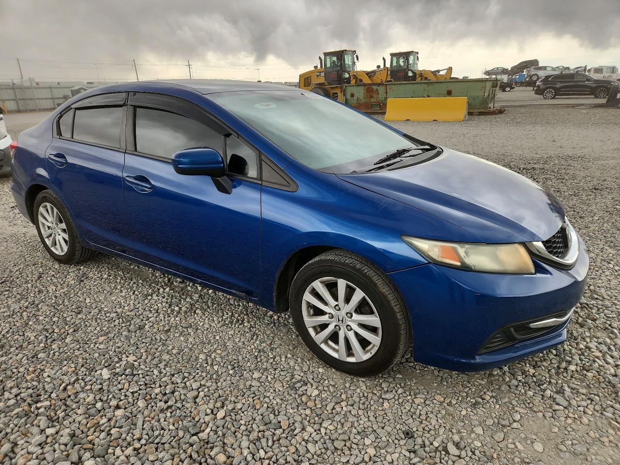 2014 Honda Civic Lx Blue vin: 19XFB2F55EE031357