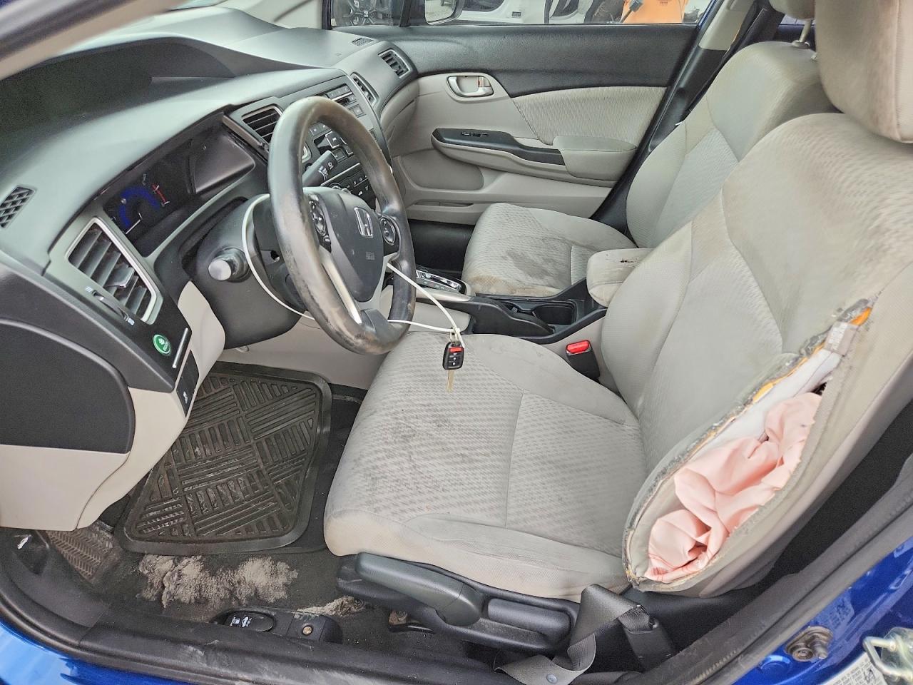 2014 Honda Civic Lx Blue vin: 19XFB2F55EE031357
