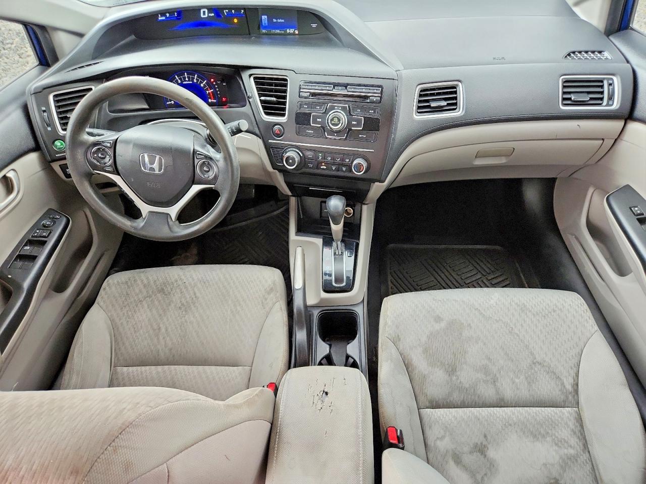 2014 Honda Civic Lx Blue vin: 19XFB2F55EE031357