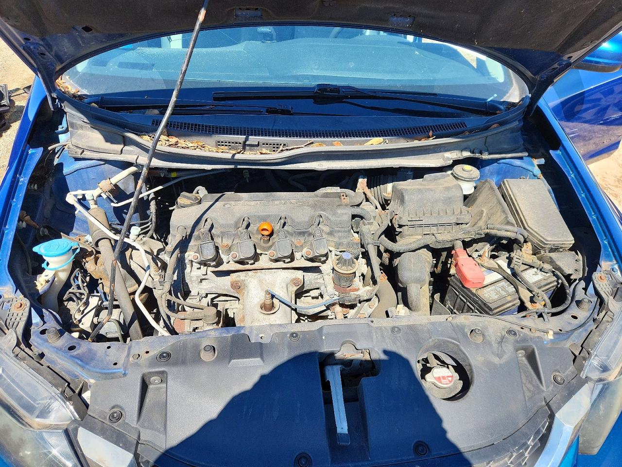 2014 Honda Civic Lx Blue vin: 19XFB2F55EE035747