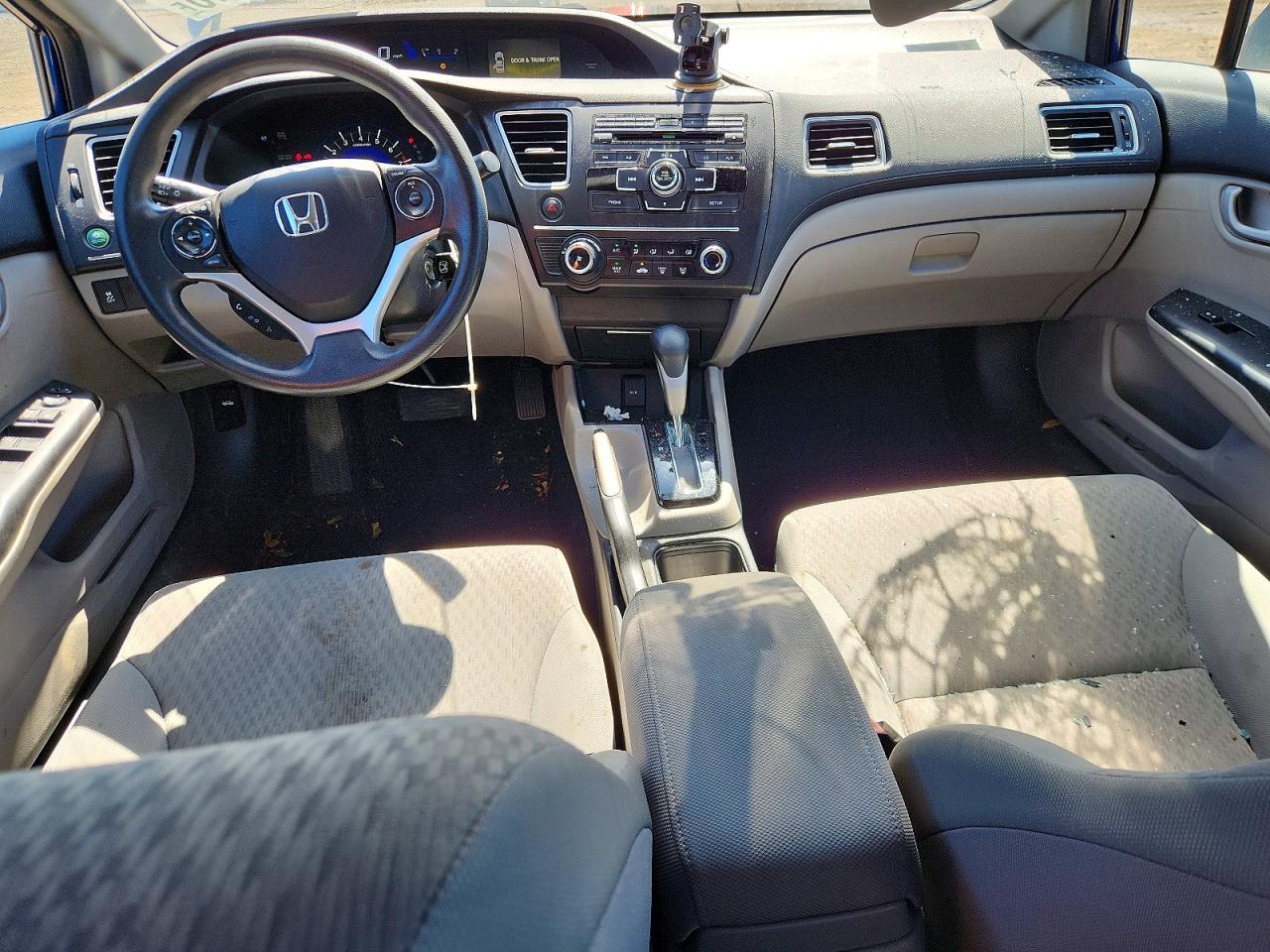 2014 Honda Civic Lx Blue vin: 19XFB2F55EE035747