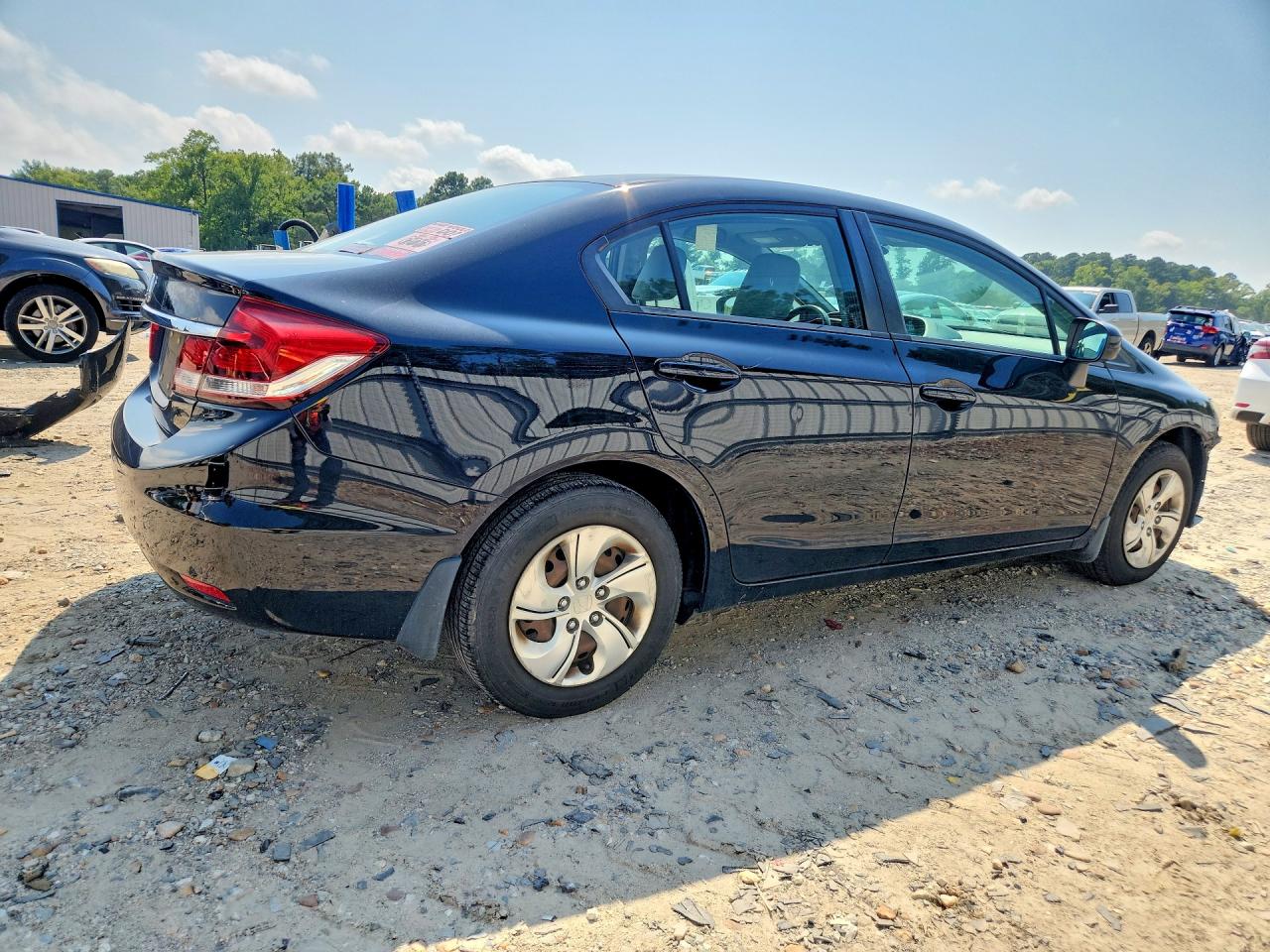 2014 Honda Civic Lx Black vin: 19XFB2F55EE037790