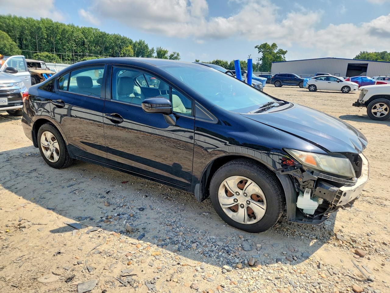 2014 Honda Civic Lx Black vin: 19XFB2F55EE037790