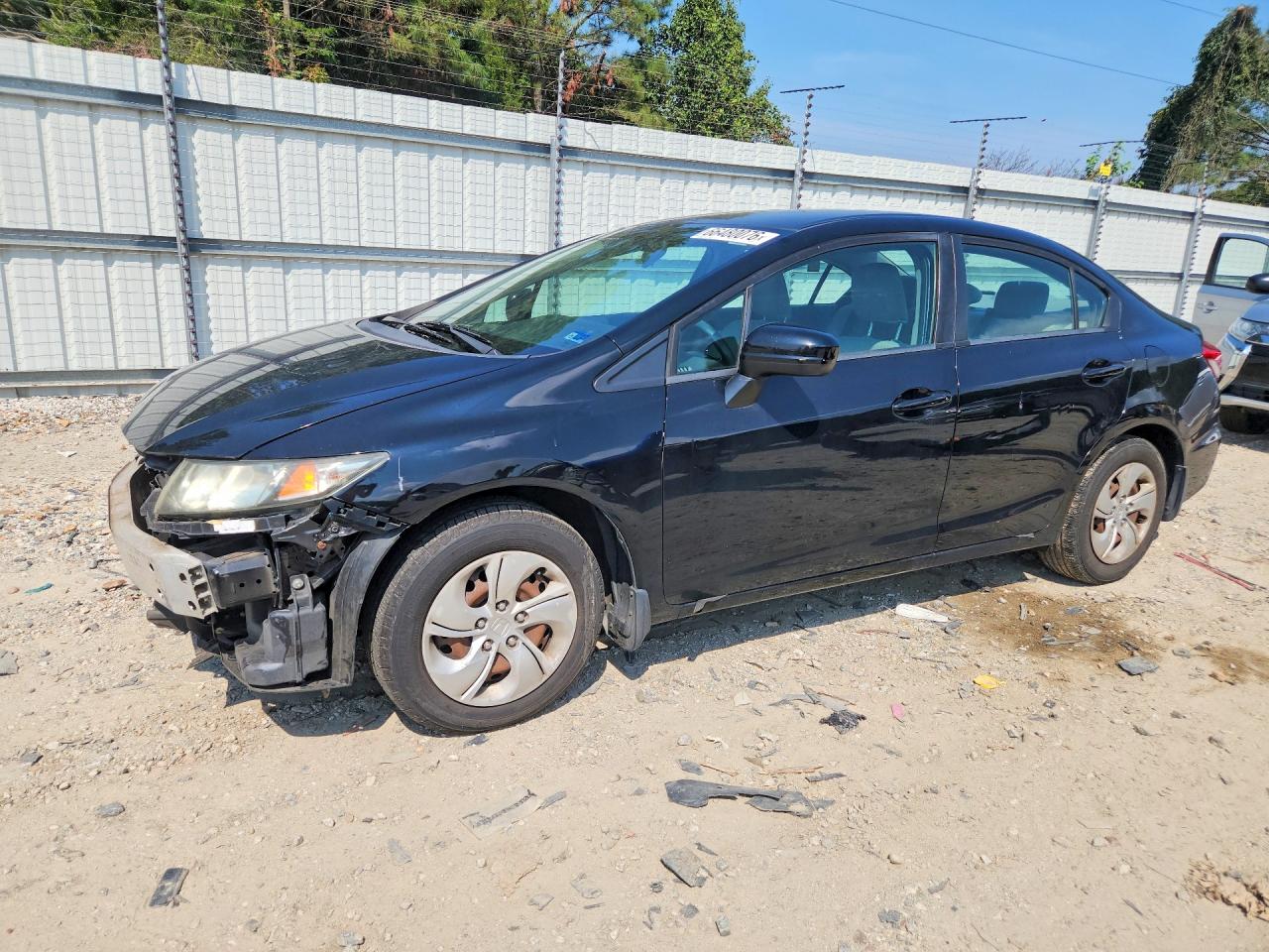2014 Honda Civic Lx Black vin: 19XFB2F55EE037790