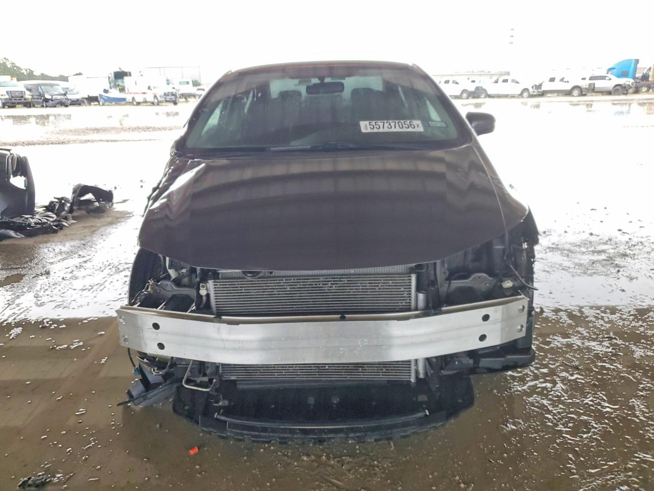 2014 Honda Civic Lx Серый vin: 19XFB2F55EE041466