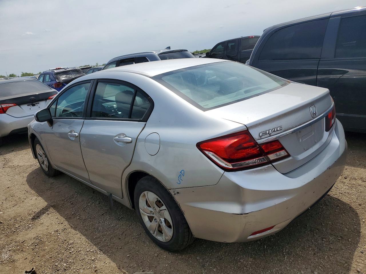 2014 Honda Civic Lx Серебряный vin: 19XFB2F55EE042908