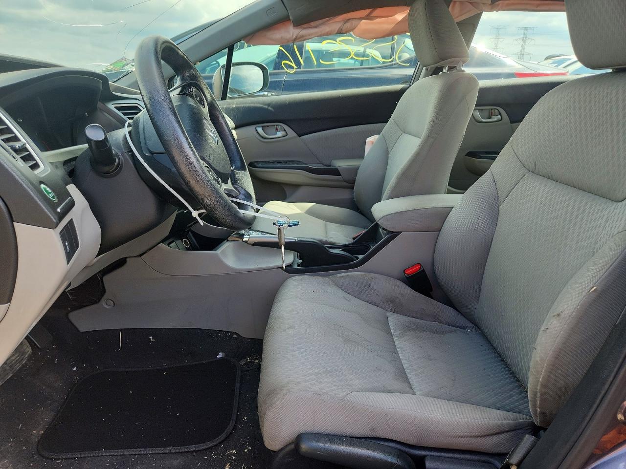 2014 Honda Civic Lx Gray vin: 19XFB2F55EE056193