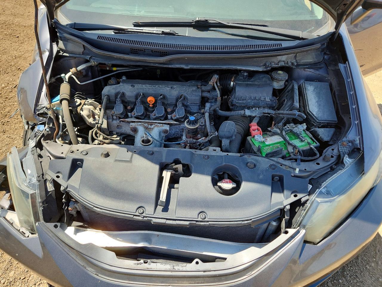 2014 Honda Civic Lx Gray vin: 19XFB2F55EE056193