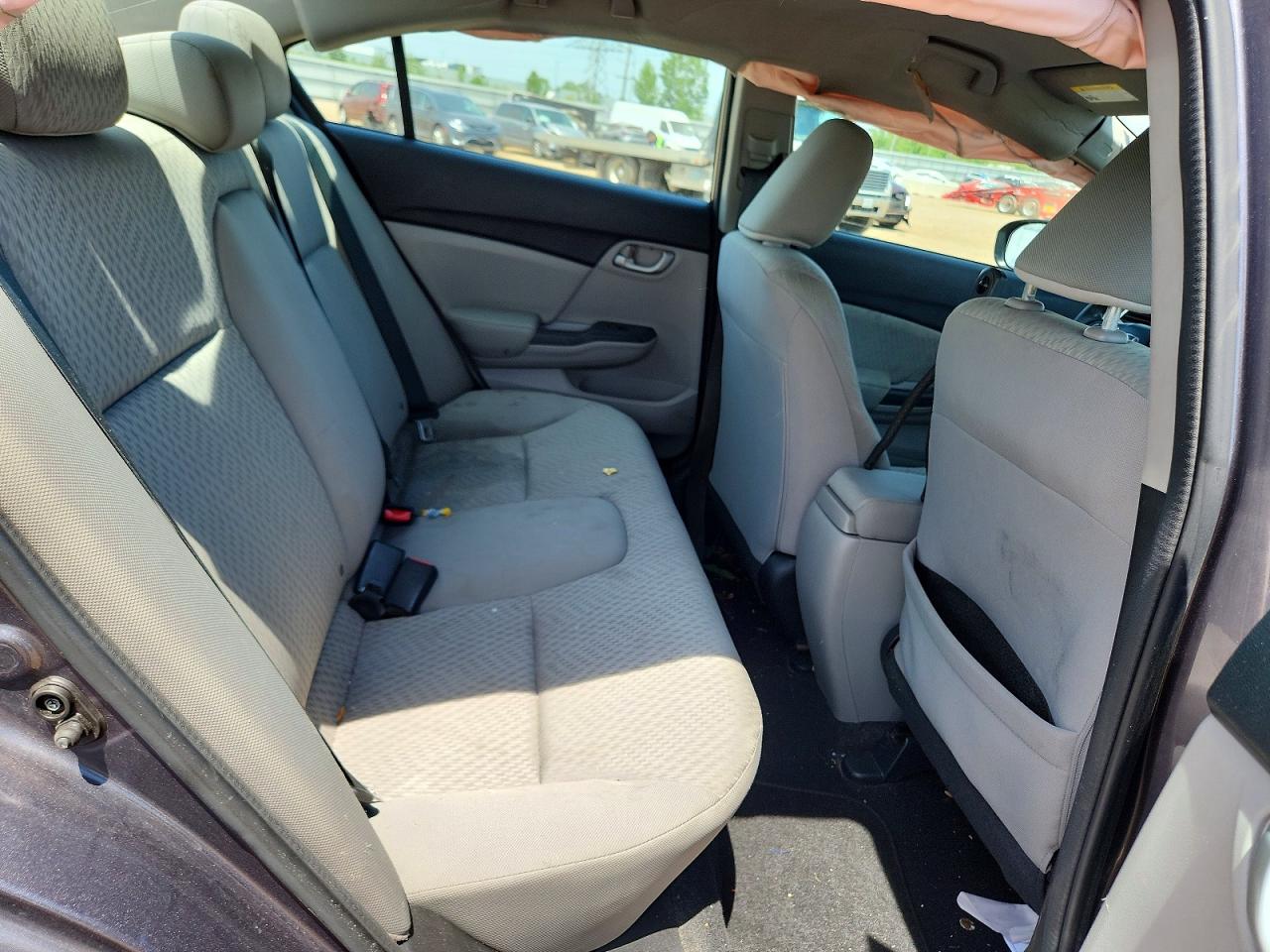 2014 Honda Civic Lx Gray vin: 19XFB2F55EE056193