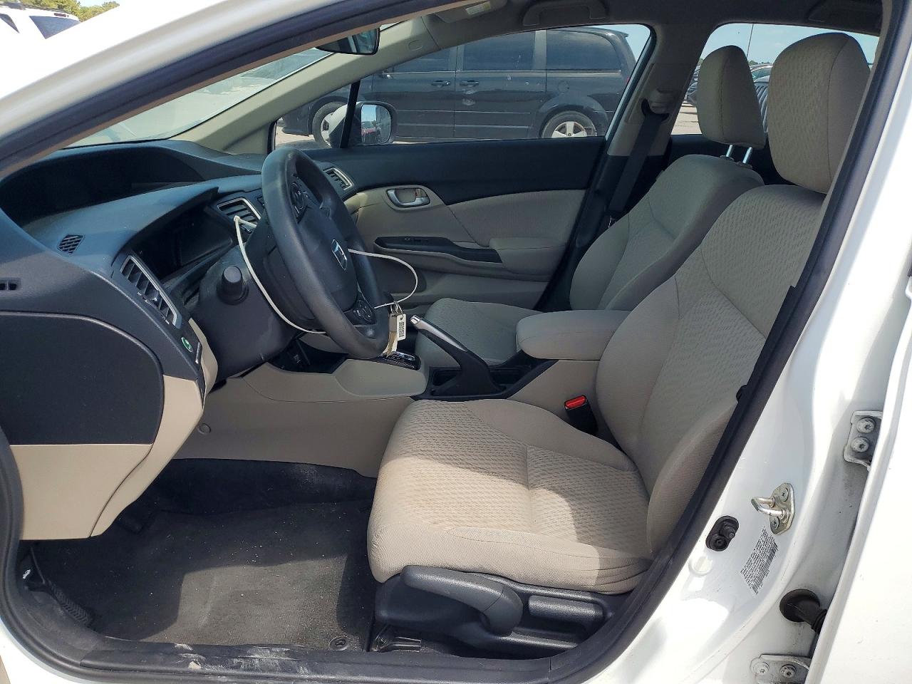 2014 Honda Civic Lx White vin: 19XFB2F55EE058431