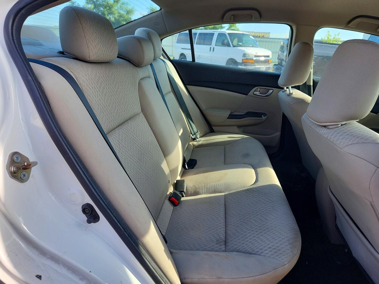 2014 Honda Civic Lx White vin: 19XFB2F55EE060227