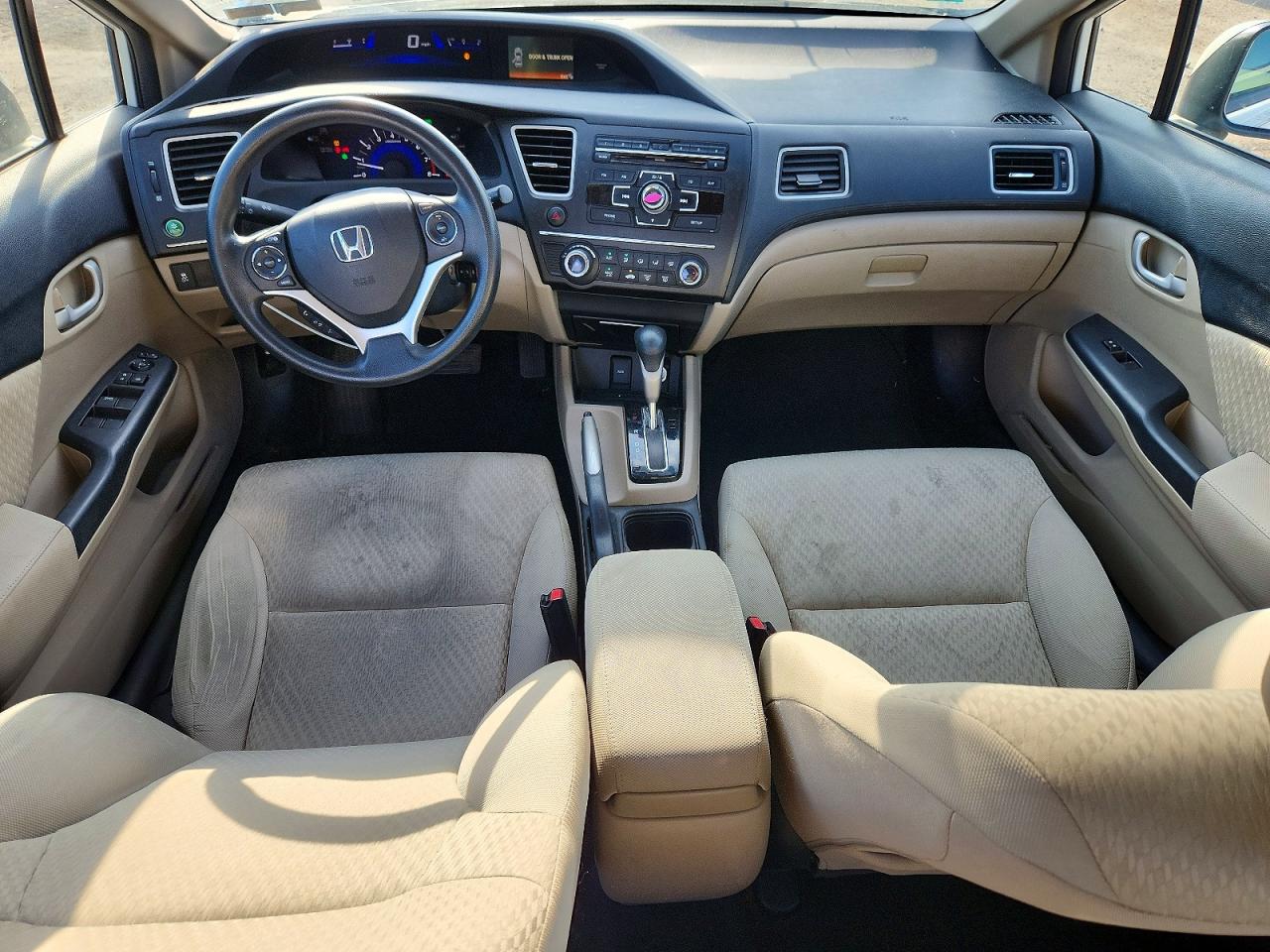 2014 Honda Civic Lx White vin: 19XFB2F55EE060227