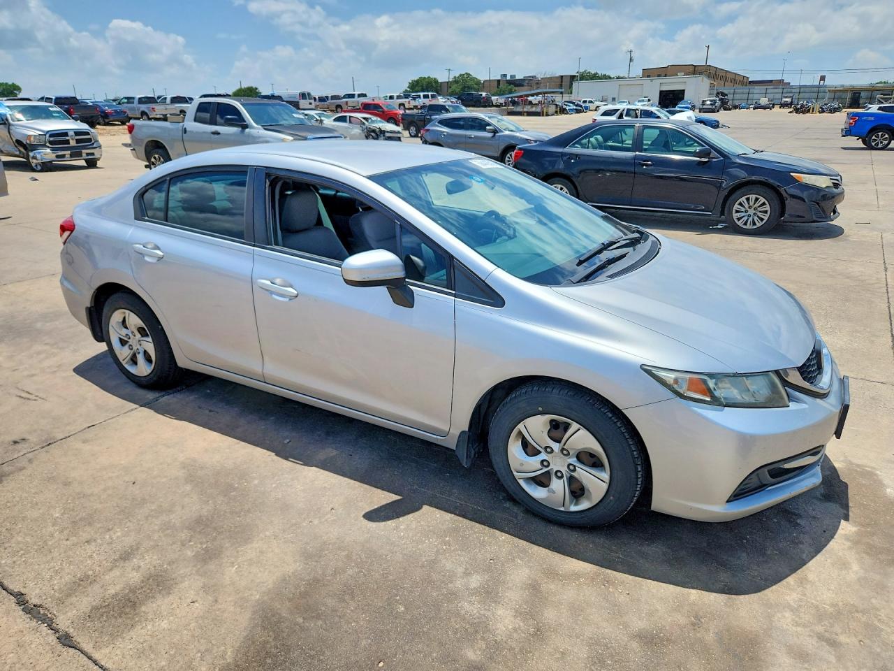 2014 Honda Civic Lx Silver vin: 19XFB2F55EE060650