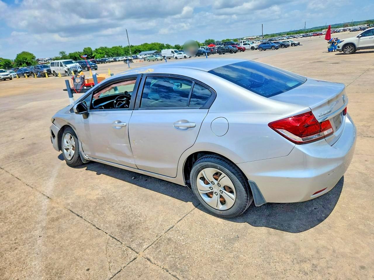 2014 Honda Civic Lx Silver vin: 19XFB2F55EE060650
