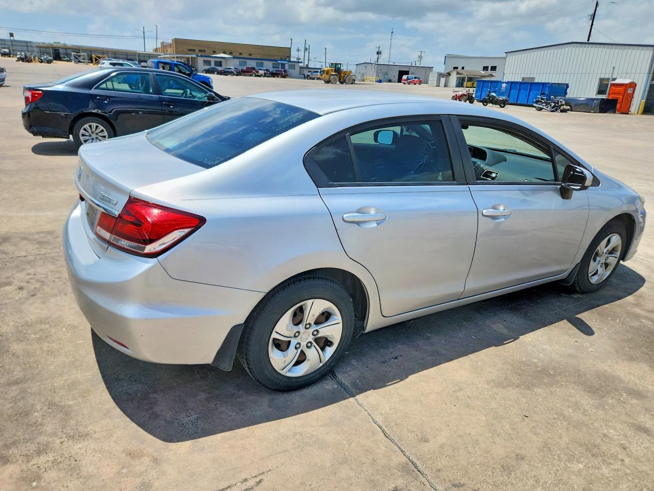 2014 Honda Civic Lx Silver vin: 19XFB2F55EE060650
