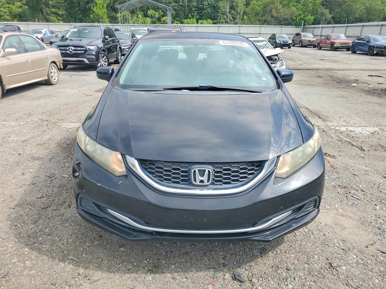 2014 Honda Civic Lx Black vin: 19XFB2F55EE061149