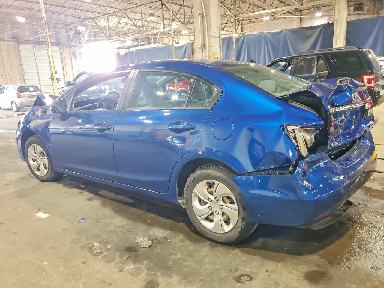 2014 Honda Civic Lx Blue vin: 19XFB2F55EE062513