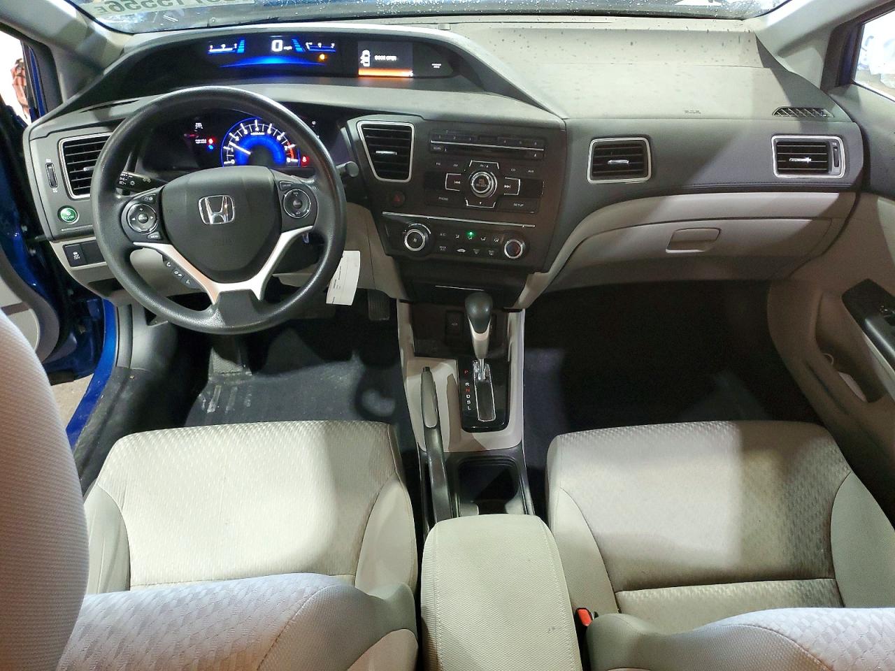 2014 Honda Civic Lx Blue vin: 19XFB2F55EE062513