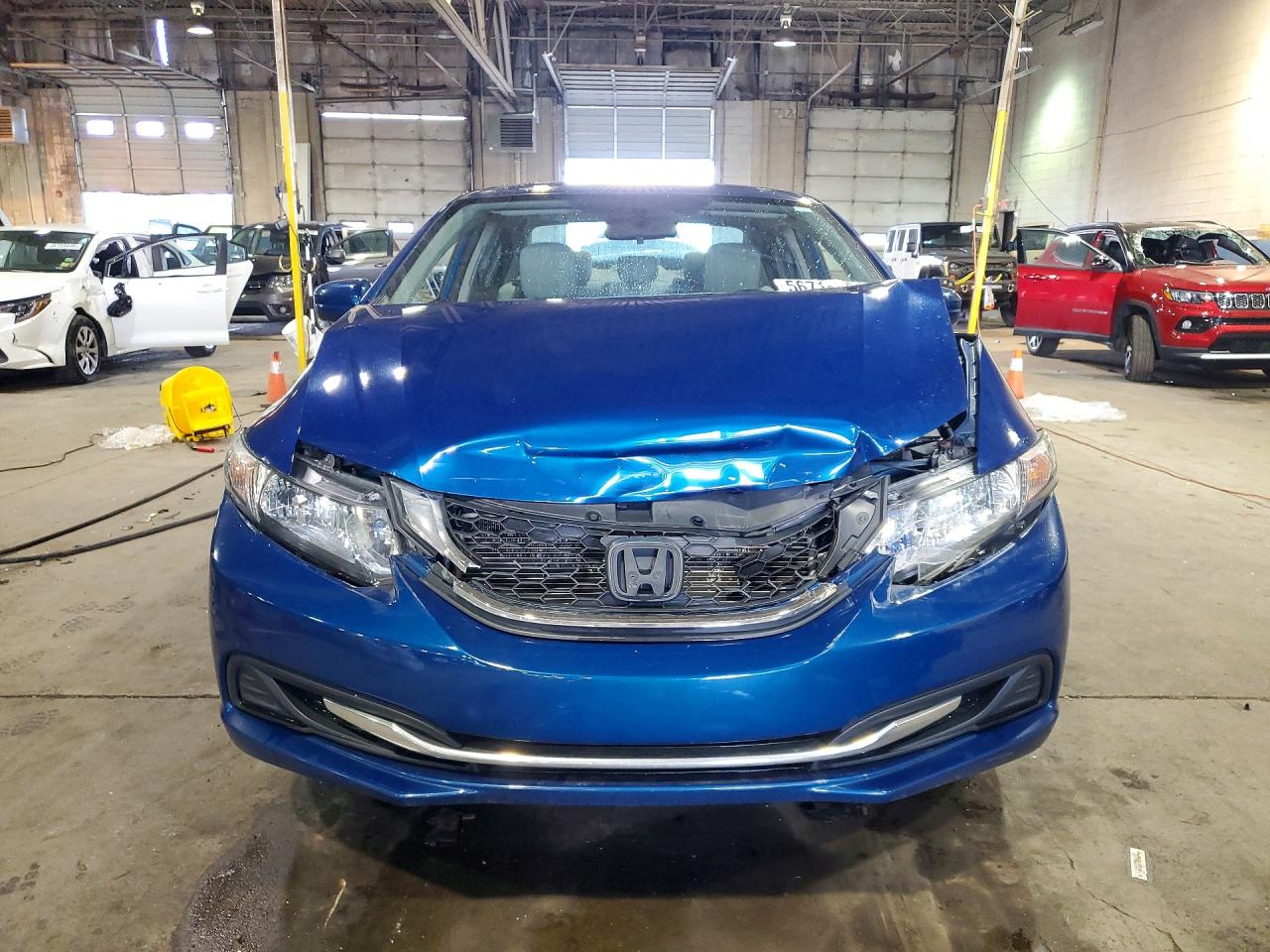 2014 Honda Civic Lx Blue vin: 19XFB2F55EE062513