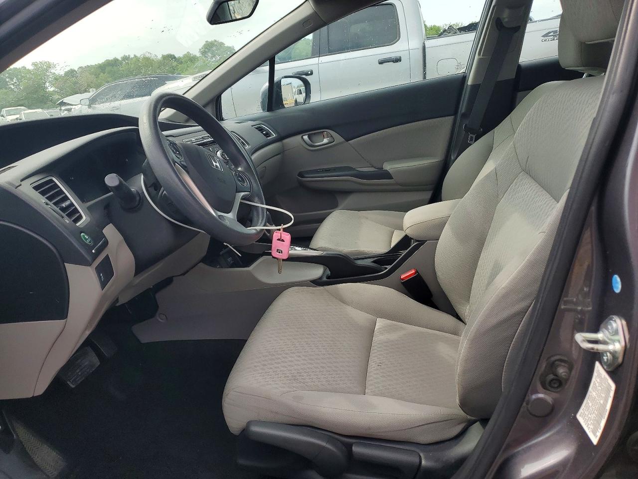 2014 Honda Civic Lx Gray vin: 19XFB2F55EE068408