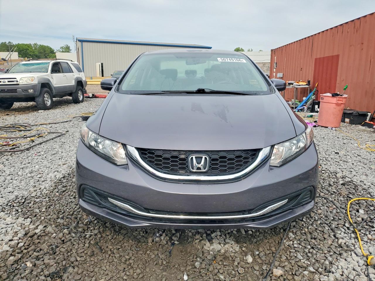 2014 Honda Civic Lx Gray vin: 19XFB2F55EE068408