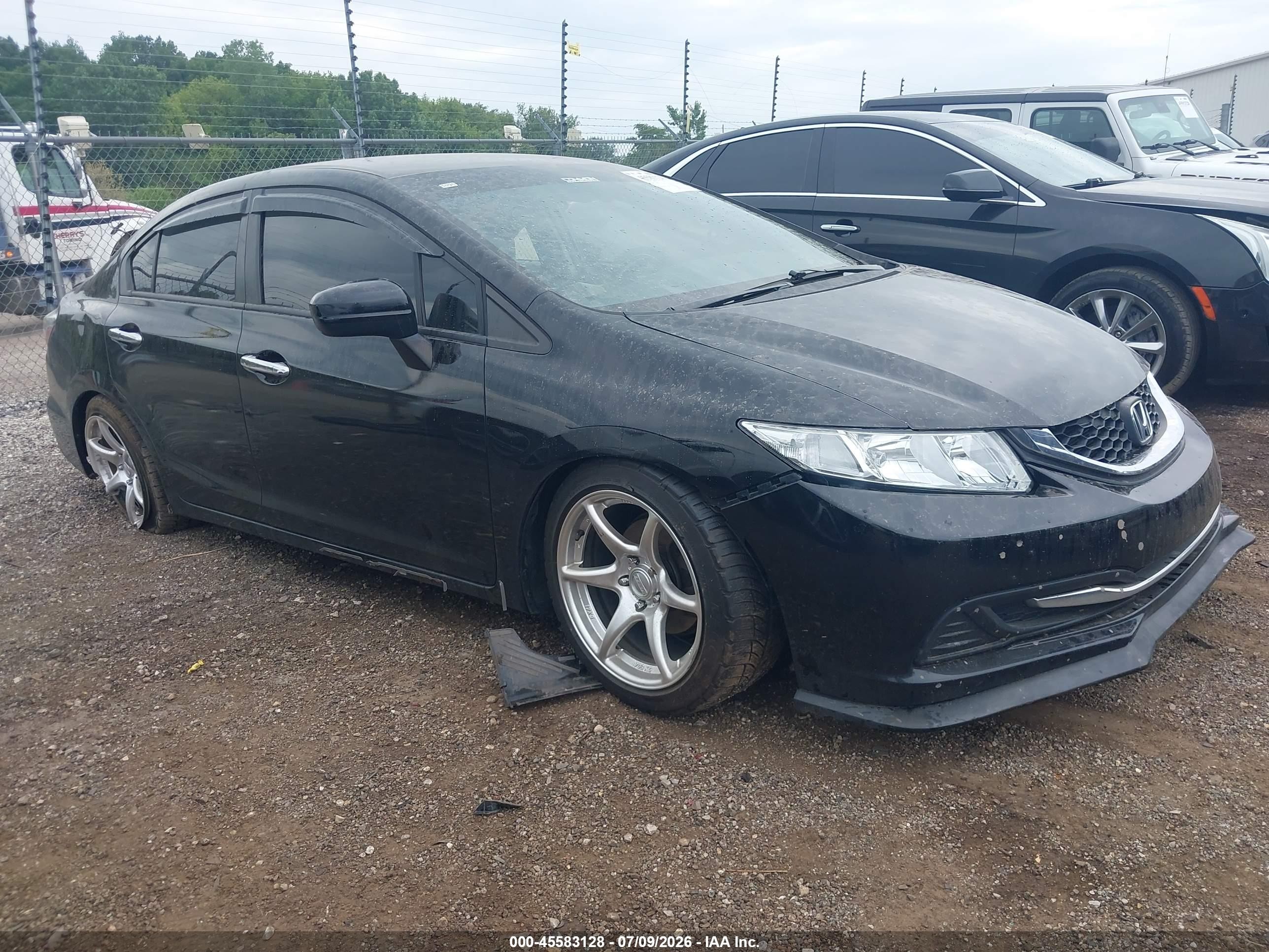 2014 Honda Civic Lx Black vin: 19XFB2F55EE069722