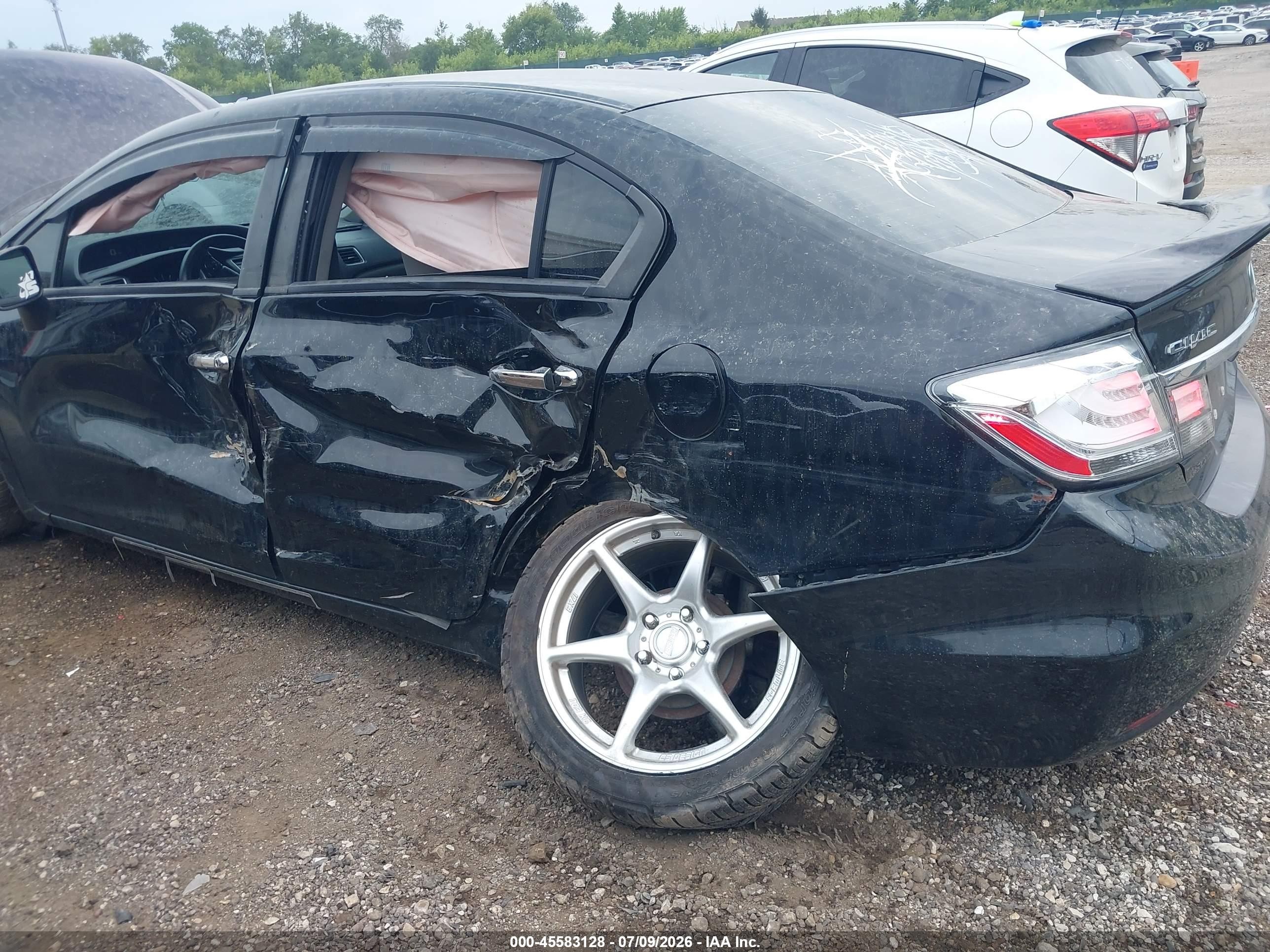 2014 Honda Civic Lx Black vin: 19XFB2F55EE069722