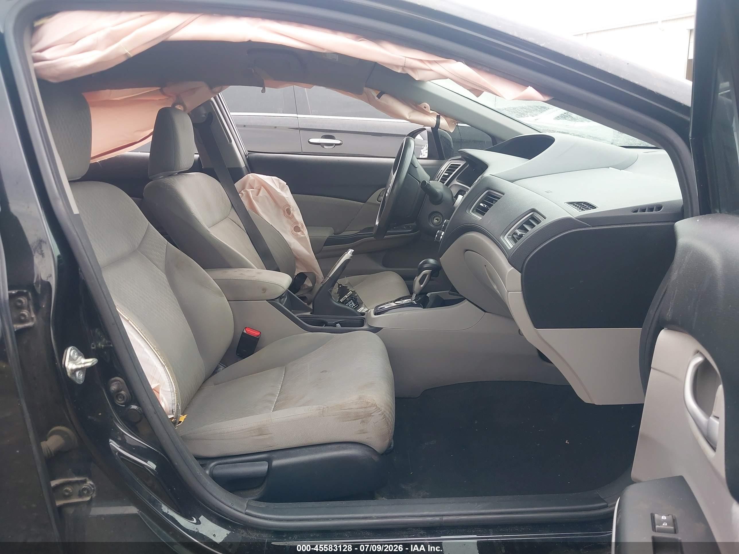 2014 Honda Civic Lx Black vin: 19XFB2F55EE069722