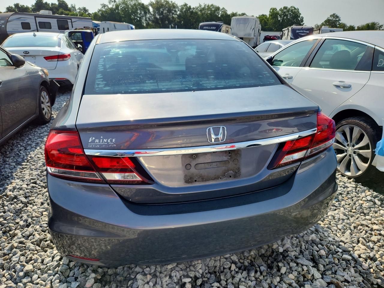 2014 Honda Civic Lx Gray vin: 19XFB2F55EE070515