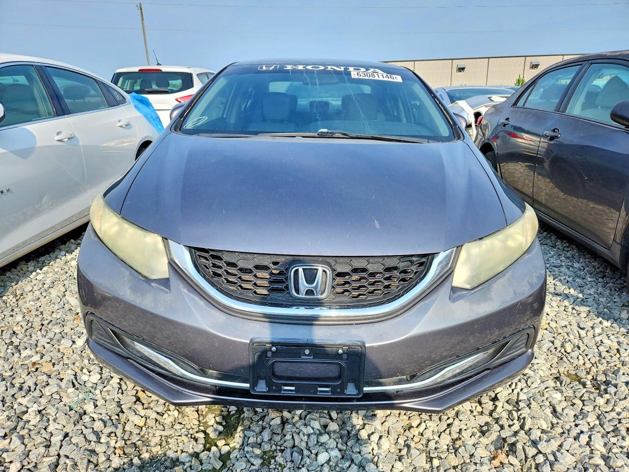 2014 Honda Civic Lx Gray vin: 19XFB2F55EE070515