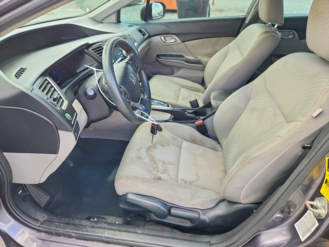 2014 Honda Civic Lx Gray vin: 19XFB2F55EE070515