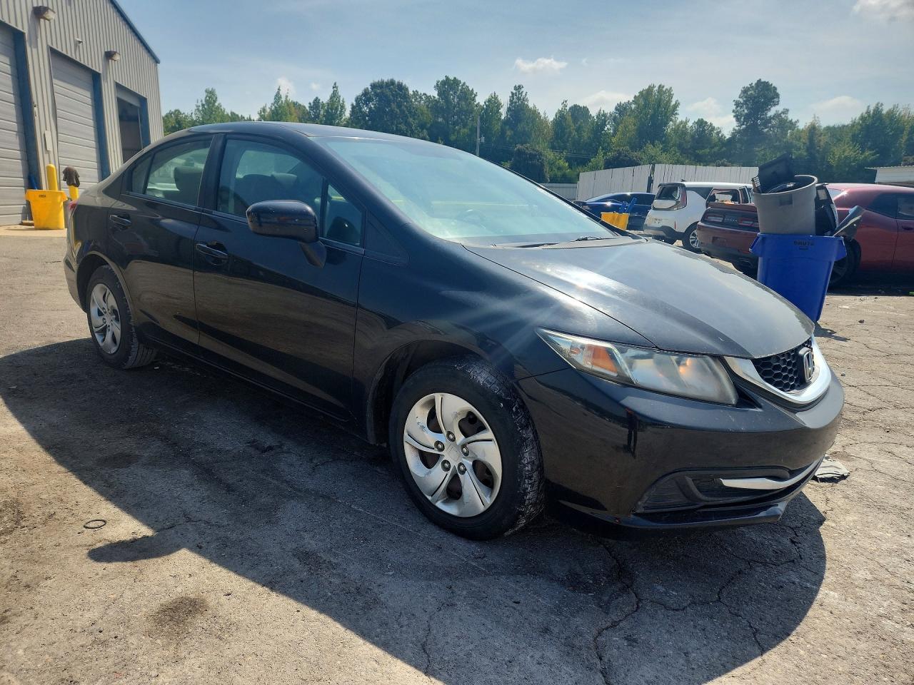 2014 Honda Civic Lx Black vin: 19XFB2F55EE072040