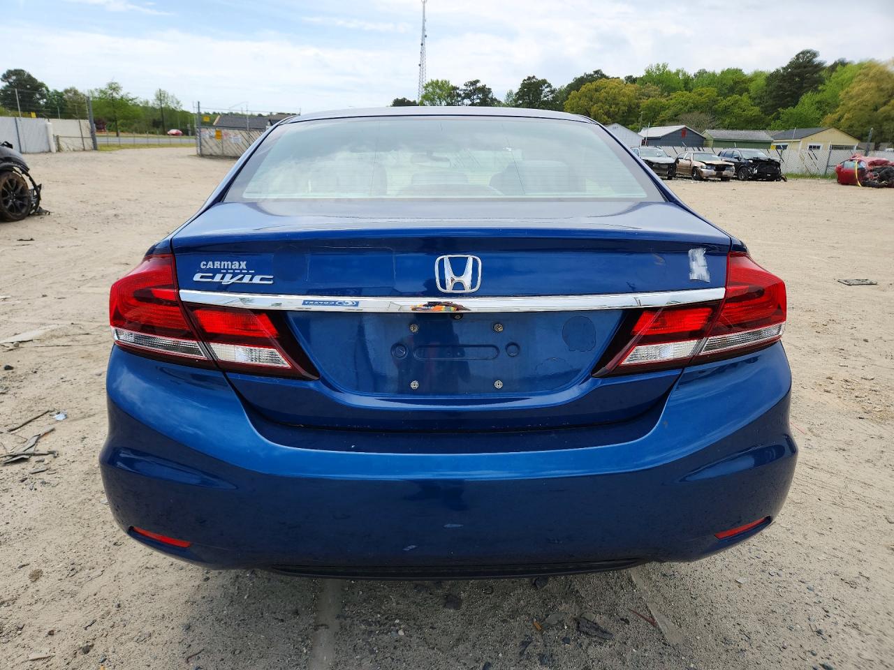 2014 Honda Civic Lx Blue vin: 19XFB2F55EE074371