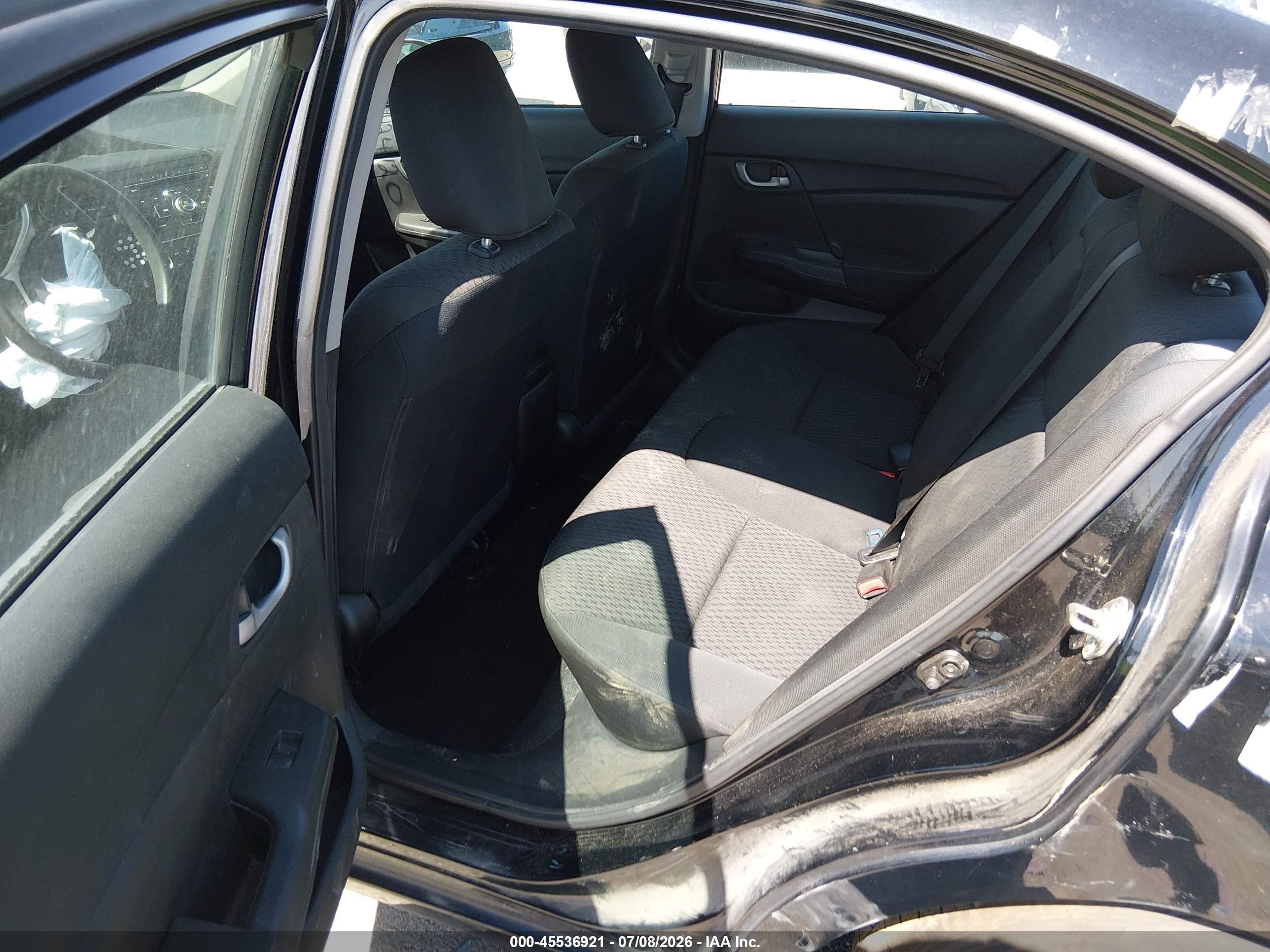 2014 Honda Civic Lx Черный vin: 19XFB2F55EE080414