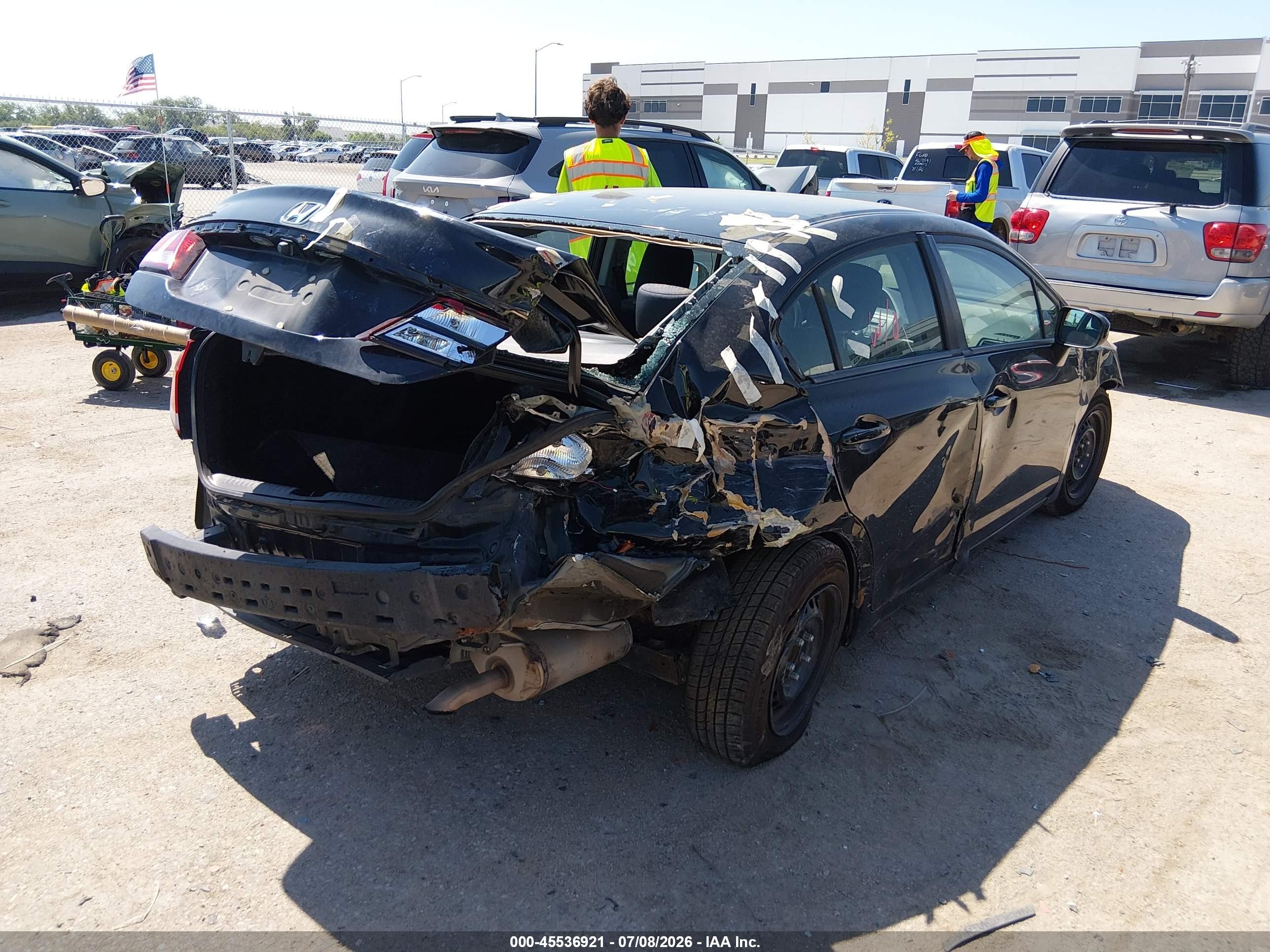 2014 Honda Civic Lx Черный vin: 19XFB2F55EE080414