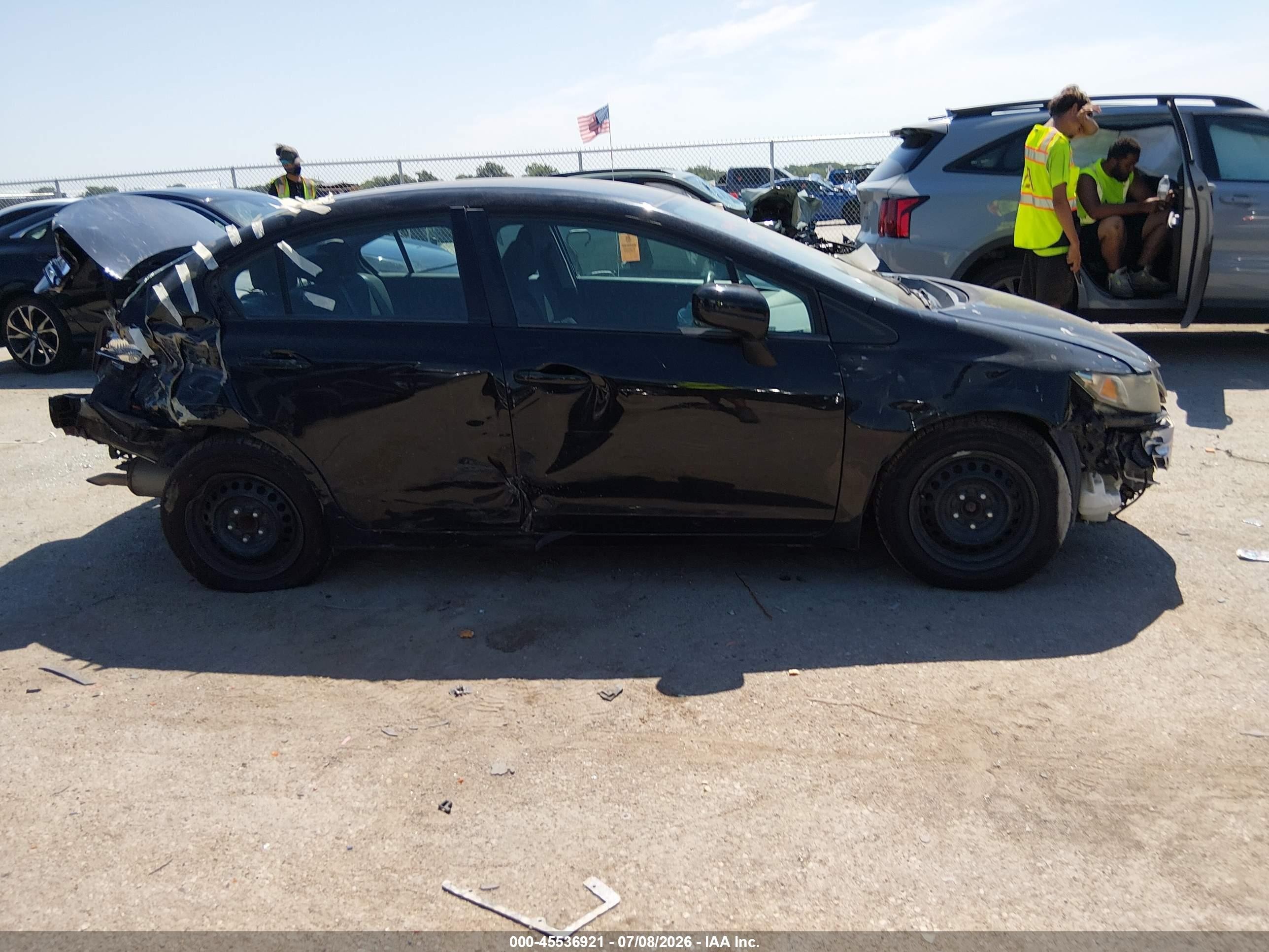 2014 Honda Civic Lx Черный vin: 19XFB2F55EE080414