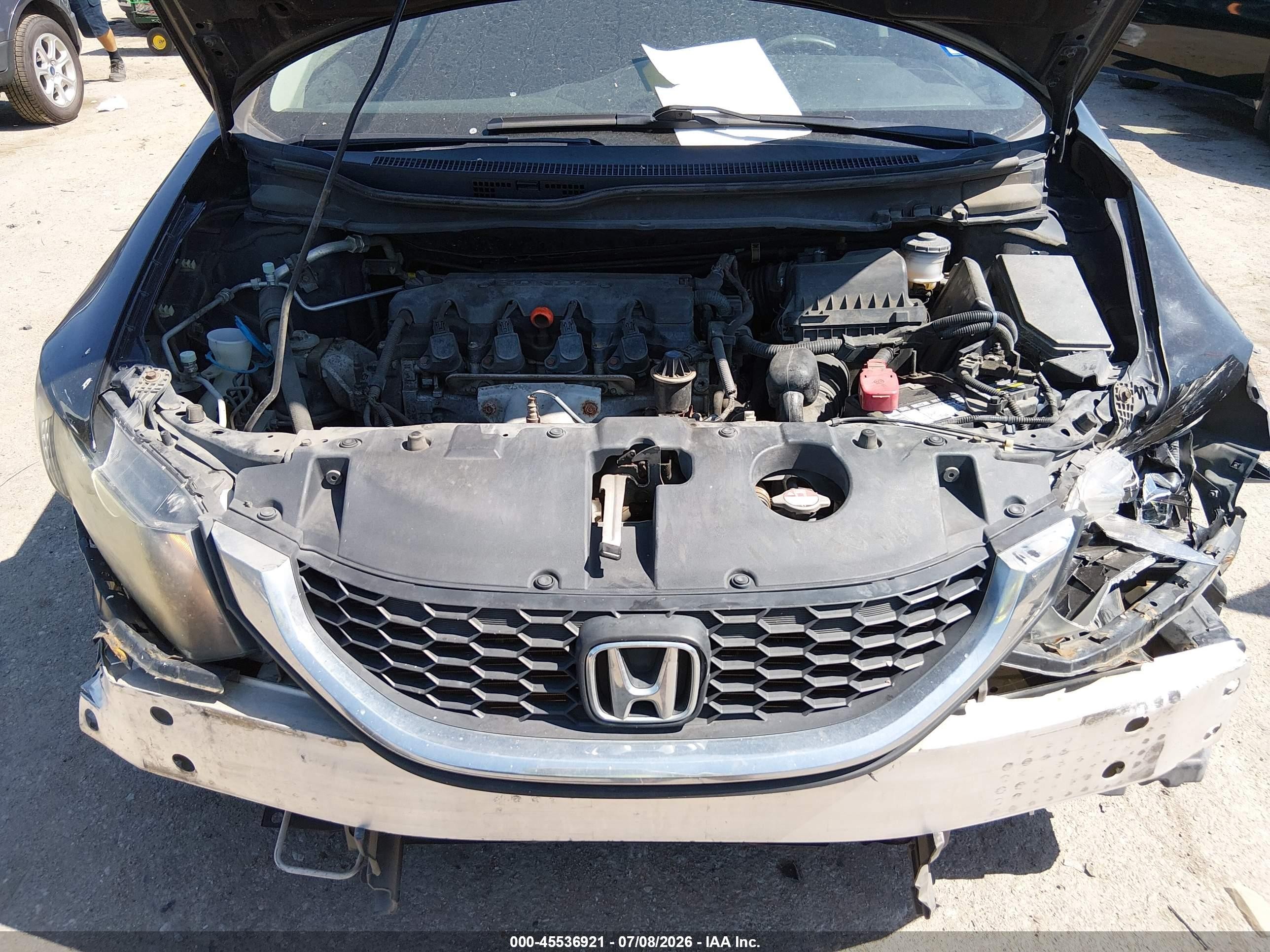 2014 Honda Civic Lx Черный vin: 19XFB2F55EE080414