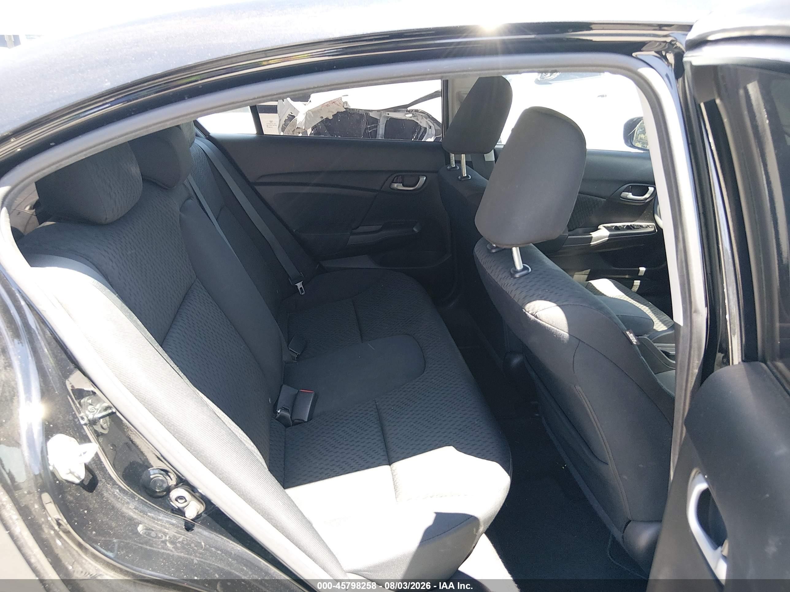 2014 Honda Civic Lx Black vin: 19XFB2F55EE205346