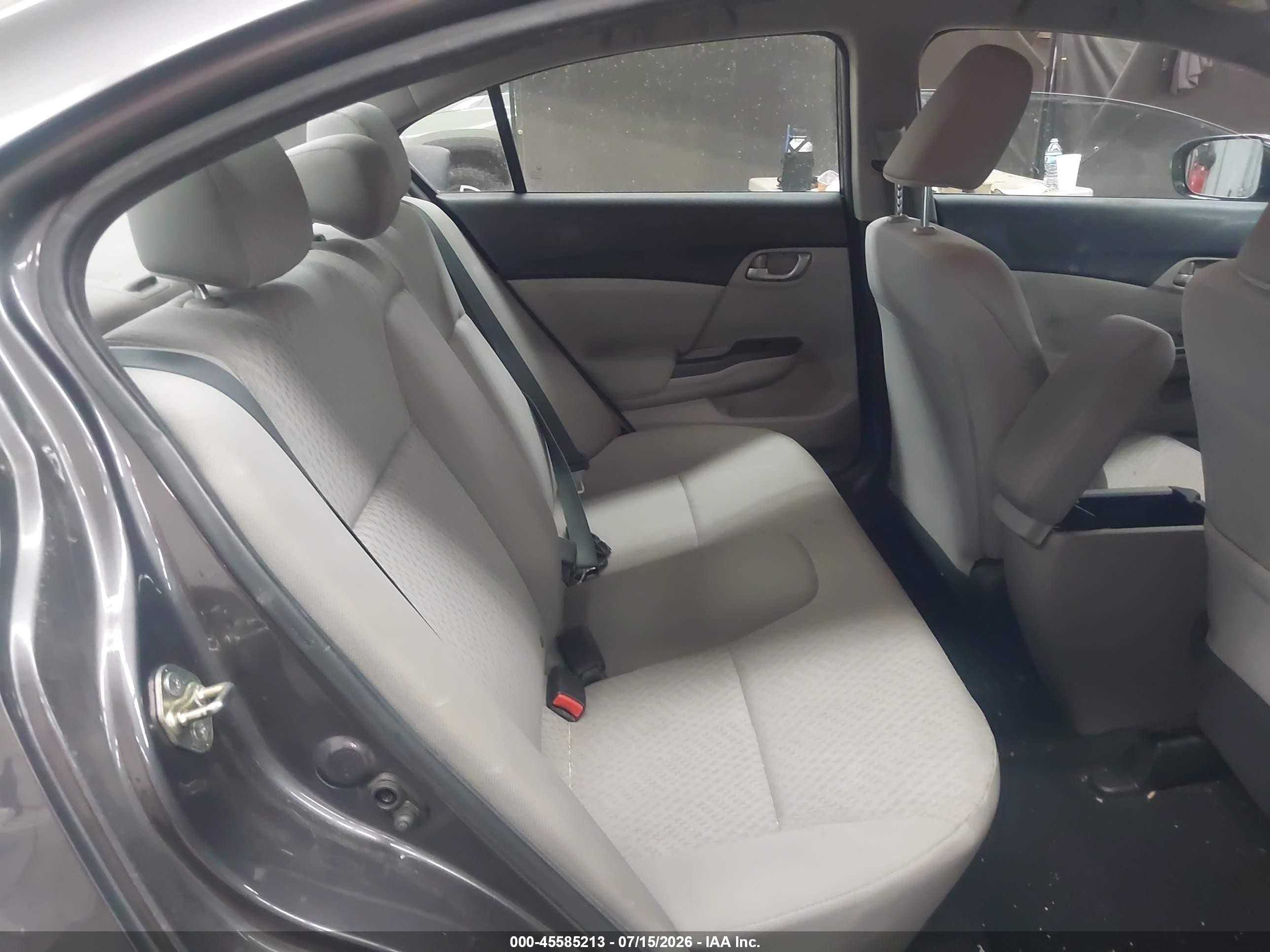 2014 Honda Civic Lx Gray vin: 19XFB2F55EE209302