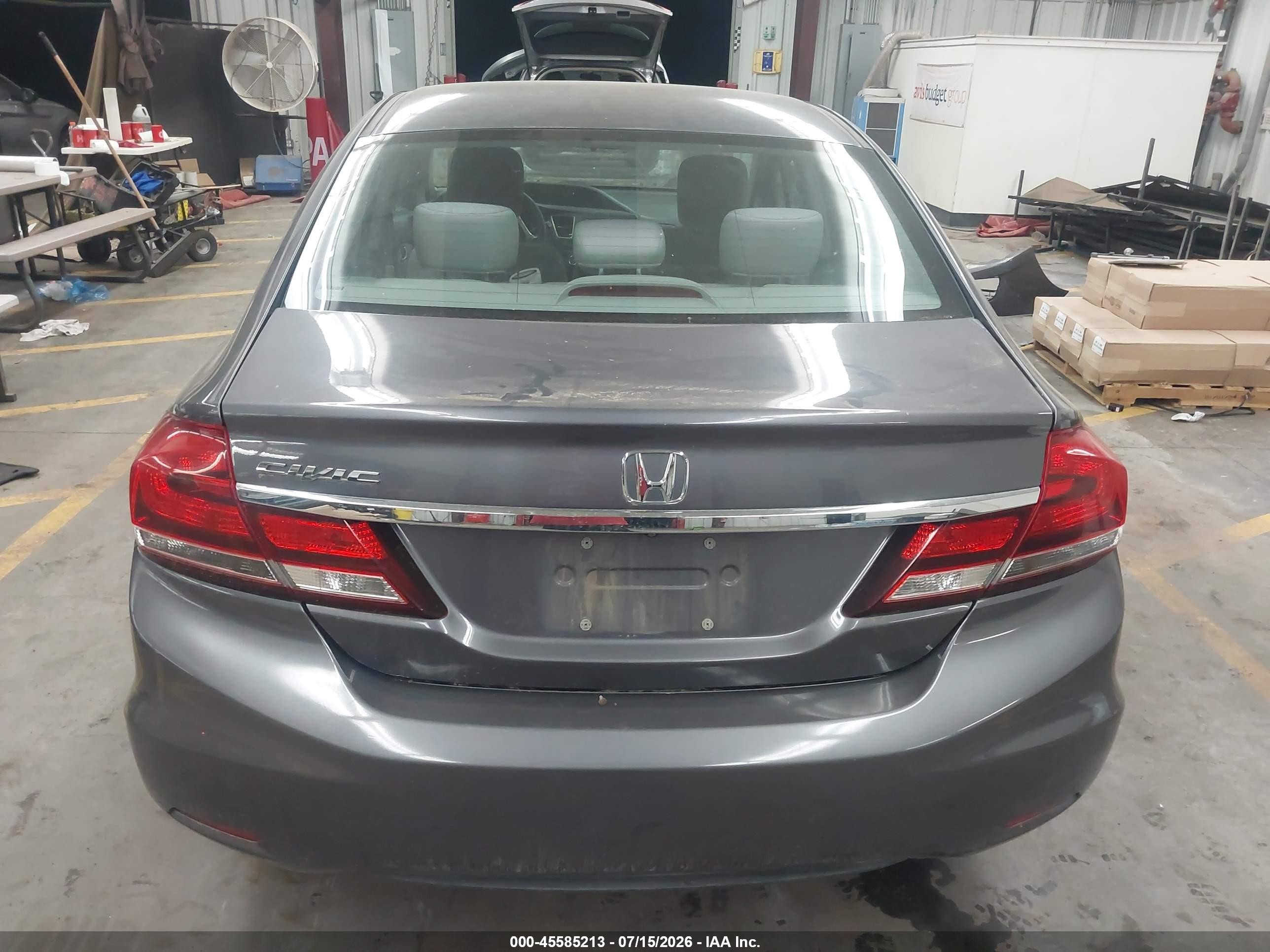 2014 Honda Civic Lx Gray vin: 19XFB2F55EE209302
